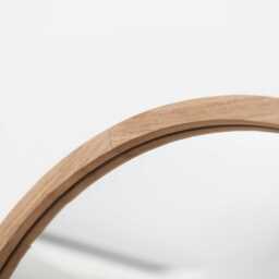 Marbury 50cm Round Wooden Mirror - Natural - thumbnail 2