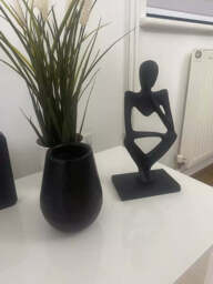 Embley 29cm Metal Figurine Ornament - Black - thumbnail 6