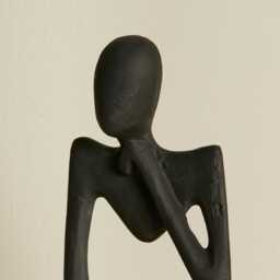 Embley 29cm Metal Figurine Ornament - Black - thumbnail 2