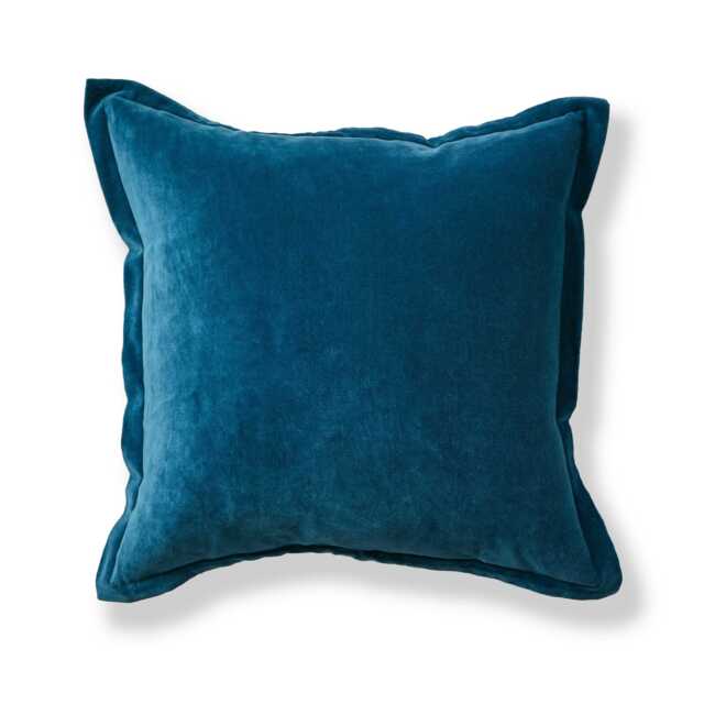 Holbeck 45x45cm Velvet Cushion Cover -  Teal - image 1