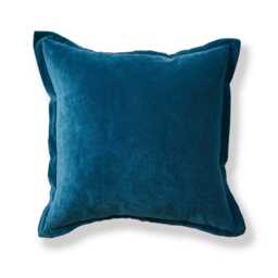 Holbeck 45x45cm Velvet Cushion Cover -  Teal