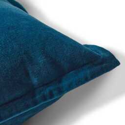 Holbeck 45x45cm Velvet Cushion Cover -  Teal - thumbnail 2