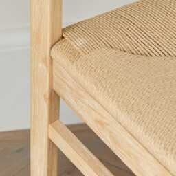 Priya Whitewash Dining Table Set - 4 Seater -  Faye Whitewash Oak Dining Chairs - thumbnail 3