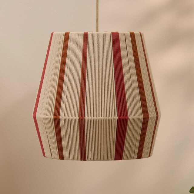 Kateli 35cm Pendant Light - Paprika Stripe - image 1