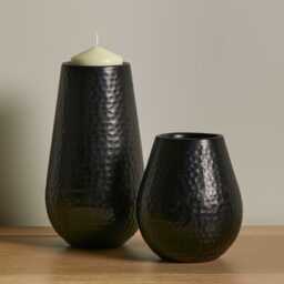 Hale 20cm Metal Candle Holder - Black Bronze - thumbnail 6