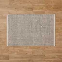 Atcham Black/Natural Pebble Wool with Cotton Rug - 200 x 290cm - thumbnail 3