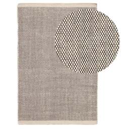 Atcham Black/Natural Pebble Wool with Cotton Rug - 200 x 290cm - thumbnail 1