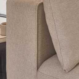 Emily 2 Seater Sofa - Sand with Pale Oak Legs - thumbnail 4
