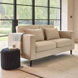 Emily 2 Seater Sofa - Sand with Pale Oak Legs - thumbnail 2