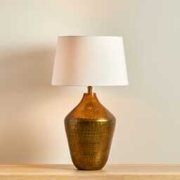 Hale Gold Lamp & Coningsby White Lampshade - 35cm - thumbnail 2