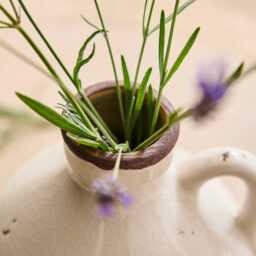 Corsino 16cm Ceramic Vase - Handle - Off White - thumbnail 3