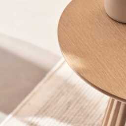 Willow Side Table - Whitewash Oak - thumbnail 6