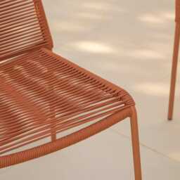 Ryder Burnt Orange Rope Garden Chairs - Set of 2 - thumbnail 6