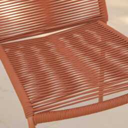 Ryder Burnt Orange Rope Garden Chairs - Set of 2 - thumbnail 3