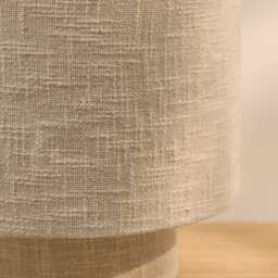 Chattendon Driftwood Slub Linen Effect Table Lamp - 32cm - thumbnail 4