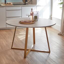 Clara Marble Dining Table Set - 4 Seater - Lola Black Dining Chairs - Gold Legs - thumbnail 2