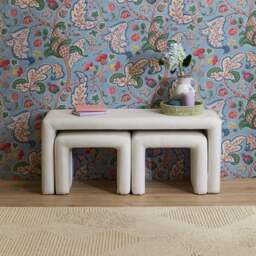 Kamiko Bench - Chalk White Boucle - thumbnail 2