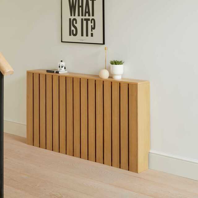 Willow Large Radiator Cover - Pale Oak - image 1
