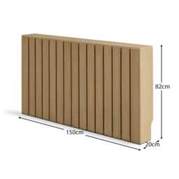 Willow Large Radiator Cover - Pale Oak - thumbnail 5