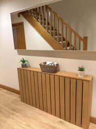 Willow Large Radiator Cover - Pale Oak - thumbnail 2