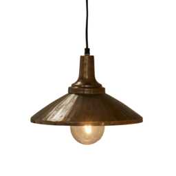 Elcombe 18cm Metal Pendant Light - Gold - thumbnail 2