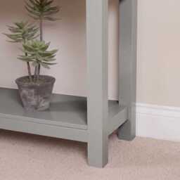 Bampton Stone Grey 3 Drawer Console Table - thumbnail 5