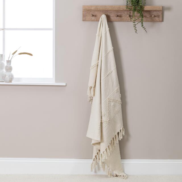 Willow Wooden Coat Rack with Shelf - Whitewash - image 1