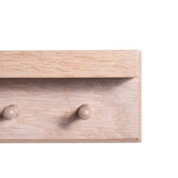 Willow Wooden Coat Rack with Shelf - Whitewash - thumbnail 5