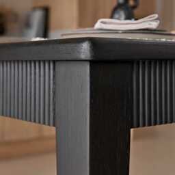 Raleigh Black Rectangular Dining Table - thumbnail 4