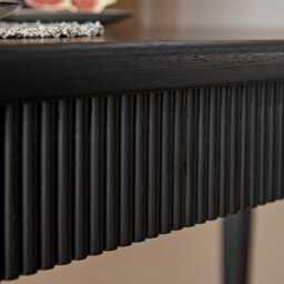 Raleigh Black Rectangular Dining Table - thumbnail 3