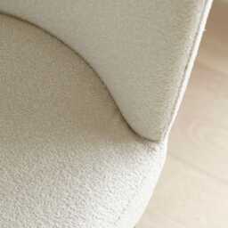 Lola Light Beige Boucle Dining Chairs - Set of 2 - Black Legs - thumbnail 3