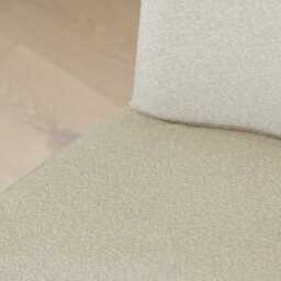 Lola Light Beige Boucle Dining Chairs - Set of 2 - Black Legs - thumbnail 5
