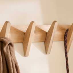 Roe Small Whitewash Oak Coat Rack - thumbnail 5