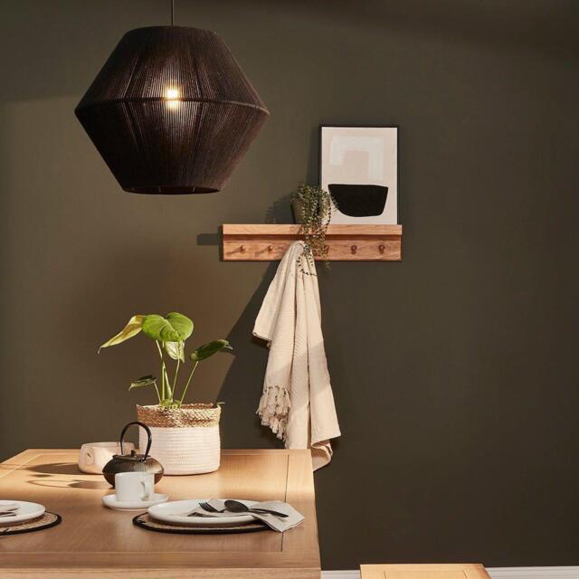 Willow Wooden Coat Rack with Shelf - Oak - image 1