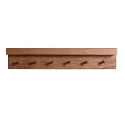 Willow Wooden Coat Rack with Shelf - Oak - thumbnail 6