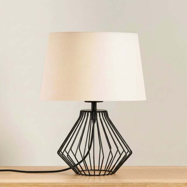 Litton 22cm Metal Table Lamp Base - Black - image 1