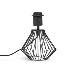 Litton 22cm Metal Table Lamp Base - Black - thumbnail 1