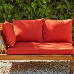 Dakota Garden Corner Sofa Cushion Covers - Red - thumbnail 2