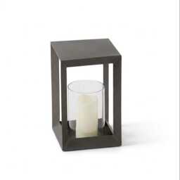 Coxley 32.5cm Iron Lantern - Nickel - thumbnail 4
