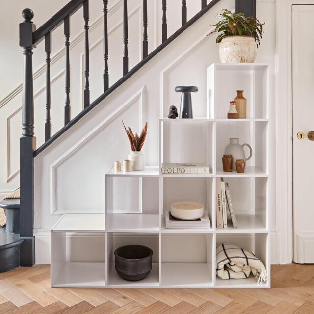 Cara 10 Cube Storage Unit - Chalk White Bookcase - image 1