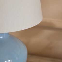Launton 27cm Ceramic Lamp Base - Cornflower Blue - thumbnail 5