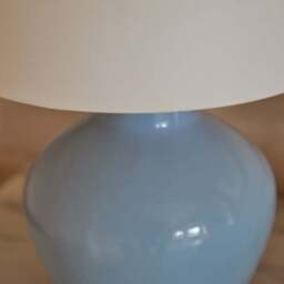 Launton 27cm Ceramic Lamp Base - Cornflower Blue - thumbnail 4