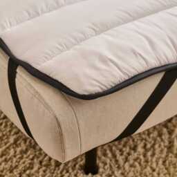 Una Double Sofa Bed Topper - White - thumbnail 4