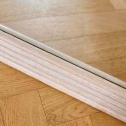 Orkney 180x90cm Wooden Mirror - Whitewash - thumbnail 6
