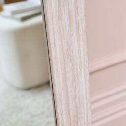 Orkney 180x90cm Wooden Mirror - Whitewash - thumbnail 4