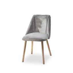 Amelia Whitewash Dining Table Set - 6 Seater - Freya Grey Dining Chairs - Whitewash Oak Legs - thumbnail 6