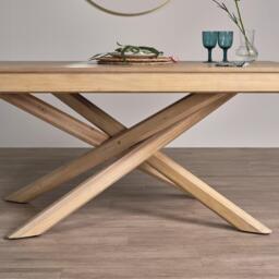 Amelia Whitewash Dining Table Set - 6 Seater - Freya Grey Dining Chairs - Whitewash Oak Legs - thumbnail 4