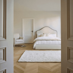 Odette Double Ottoman Bed - Ivory - Jet Black Piping - thumbnail 5