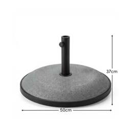 Parasol Base with Boarder 25kg - Grey Concrete - thumbnail 2