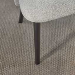 Freya Oat Boucle Dining Chairs - Set of 2 - Black Oak Legs - thumbnail 5